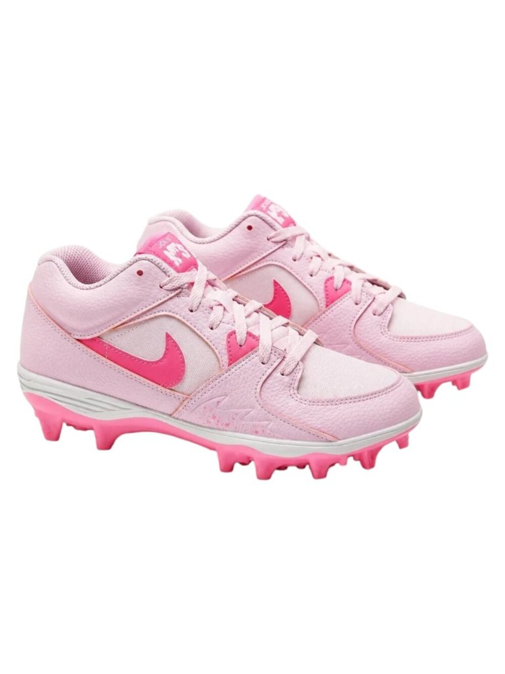 Jordan Stadium 90 Low TD Pink Foam Pink Glow Football Cleats NWT Men's 9.5